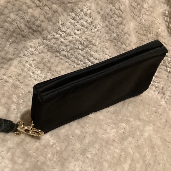 Lululemon Curved Wristlet Wallet Double Zip Clutch Black/Gold - Picture 12 of 12